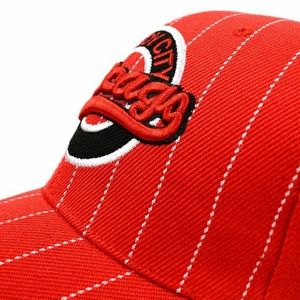Chicago Windy City Red 3D Embroidered Baseball Cap